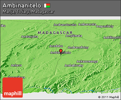 Political Panoramic Map of Ambinanitelo