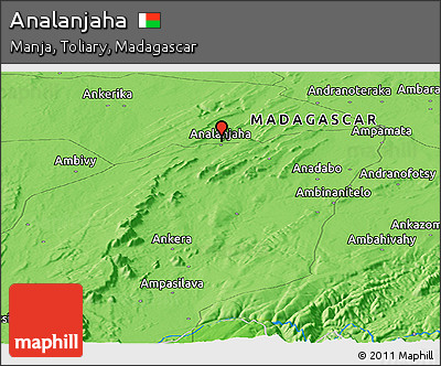 Political Panoramic Map of Analanjaha
