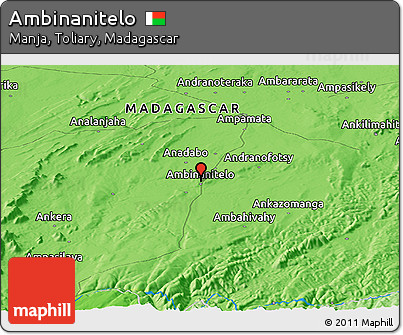Political Panoramic Map of Ambinanitelo