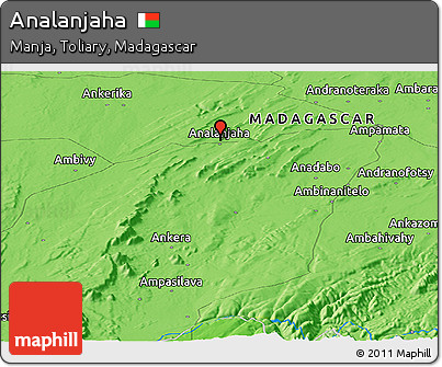 Political Panoramic Map of Analanjaha