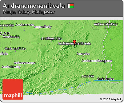 Political Panoramic Map of Andranomenanibeala