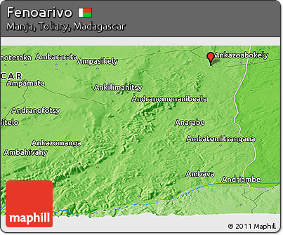 Political Panoramic Map of Fenoarivo