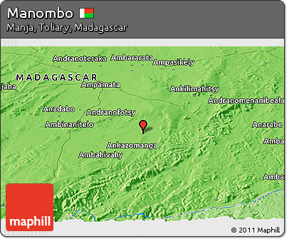 Political Panoramic Map of Manombo