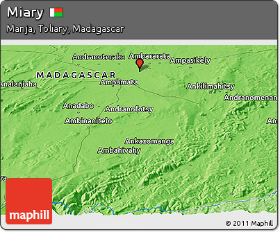 Political Panoramic Map of Miary