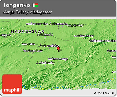 Political Panoramic Map of Tongarivo