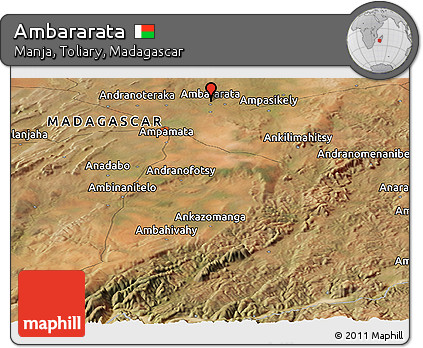 Satellite Panoramic Map of Ambararata