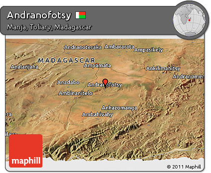 Satellite Panoramic Map of Andranofotsy