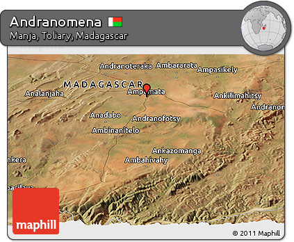 Satellite Panoramic Map of Andranomena