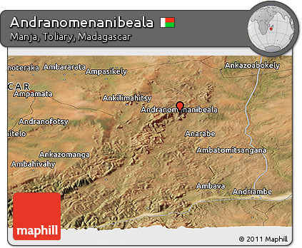 Satellite Panoramic Map of Andranomenanibeala