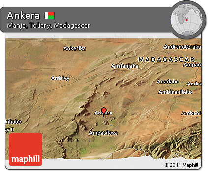 Satellite Panoramic Map of Ankera