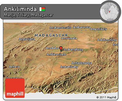 Satellite Panoramic Map of Ankiliminda