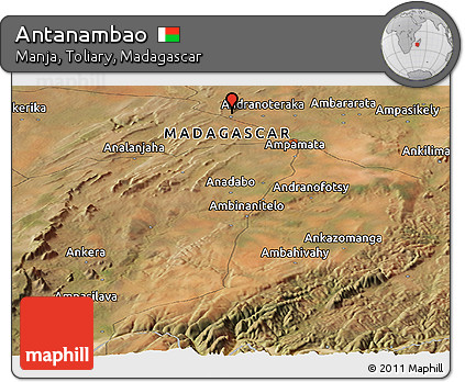 Satellite Panoramic Map of Antanambao