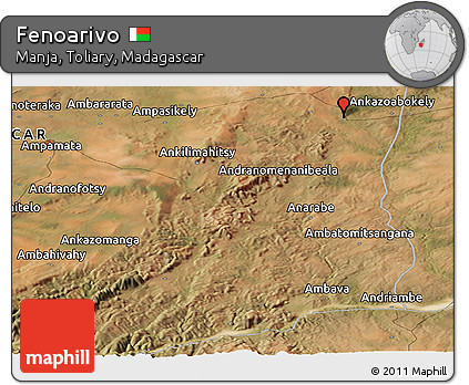 Satellite Panoramic Map of Fenoarivo