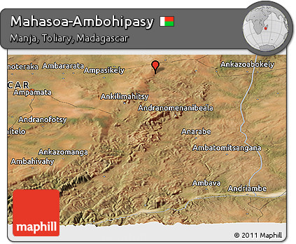 Satellite Panoramic Map of Mahasoa-Ambohipasy
