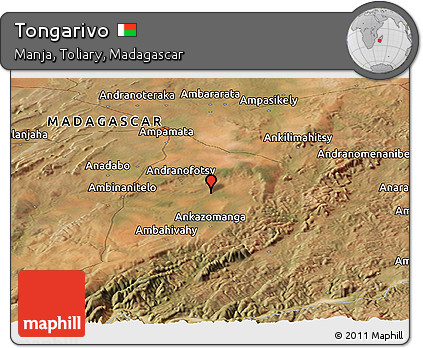 Satellite Panoramic Map of Tongarivo