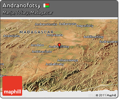 Satellite Panoramic Map of Andranofotsy