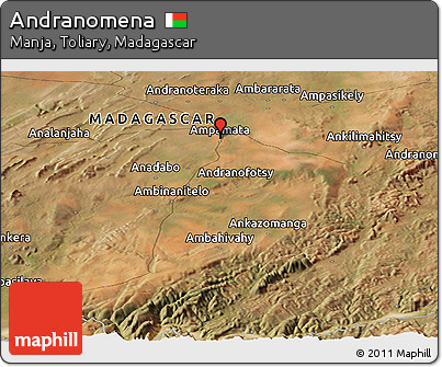 Satellite Panoramic Map of Andranomena