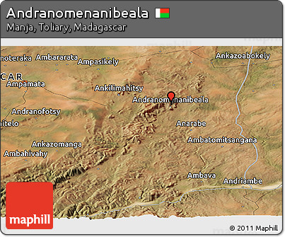 Satellite Panoramic Map of Andranomenanibeala