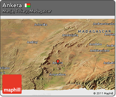 Satellite Panoramic Map of Ankera