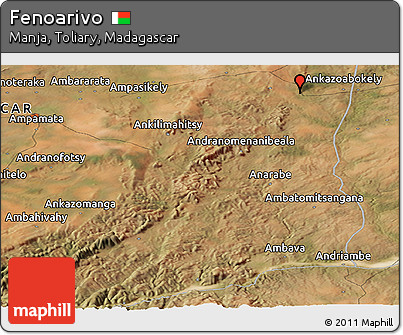 Satellite Panoramic Map of Fenoarivo