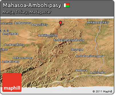 Satellite Panoramic Map of Mahasoa-Ambohipasy