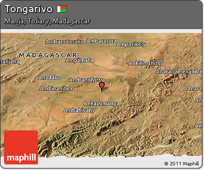 Satellite Panoramic Map of Tongarivo