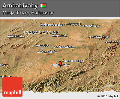 Satellite Panoramic Map of Ambahivahy