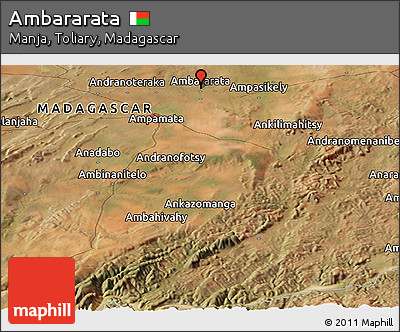 Satellite Panoramic Map of Ambararata