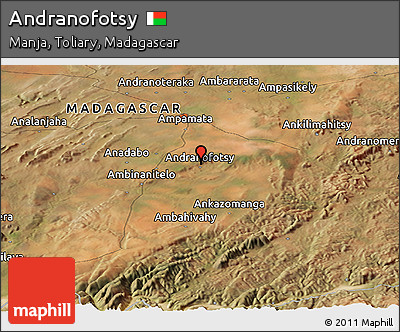 Satellite Panoramic Map of Andranofotsy