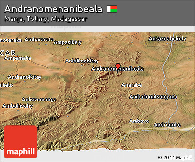 Satellite Panoramic Map of Andranomenanibeala