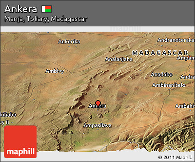 Satellite Panoramic Map of Ankera