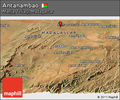Satellite Panoramic Map of Antanambao