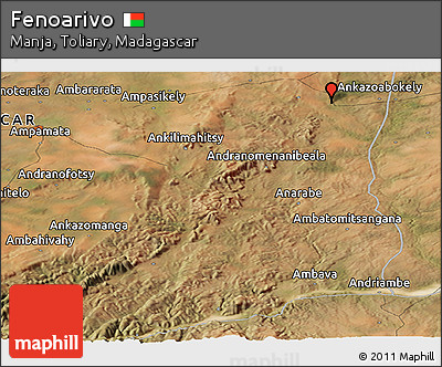 Satellite Panoramic Map of Fenoarivo