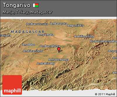 Satellite Panoramic Map of Tongarivo