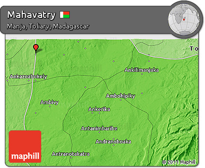 Political 3D Map of Mahavatry