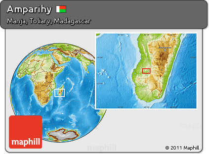 Physical Location Map of Amparihy