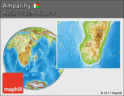 Physical Location Map of Amparihy