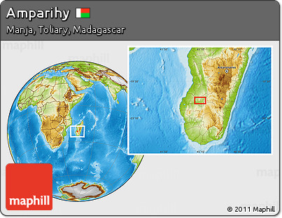 Physical Location Map of Amparihy