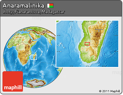 Physical Location Map of Anaramalinika