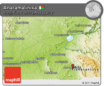 Physical Panoramic Map of Anaramalinika
