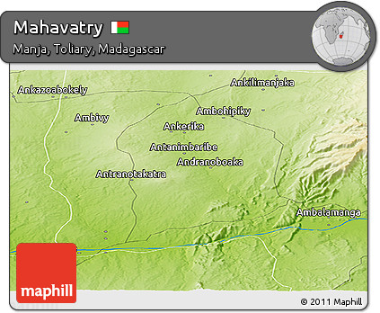 Physical Panoramic Map of Mahavatry