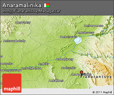 Physical Panoramic Map of Anaramalinika
