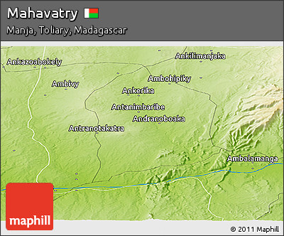 Physical Panoramic Map of Mahavatry