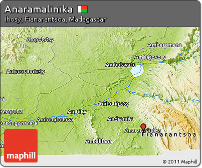 Physical Panoramic Map of Anaramalinika