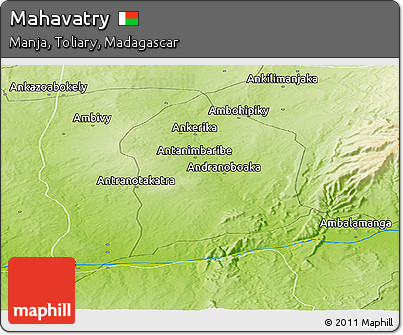 Physical Panoramic Map of Mahavatry