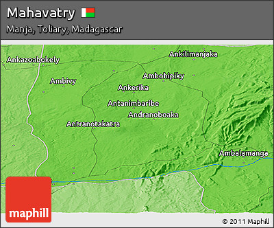 Political Panoramic Map of Mahavatry