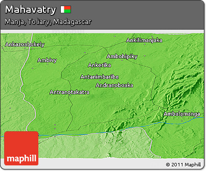 Political Panoramic Map of Mahavatry