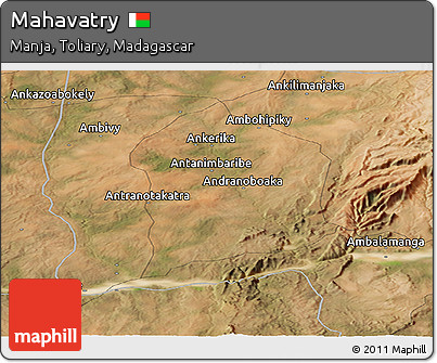 Satellite Panoramic Map of Mahavatry