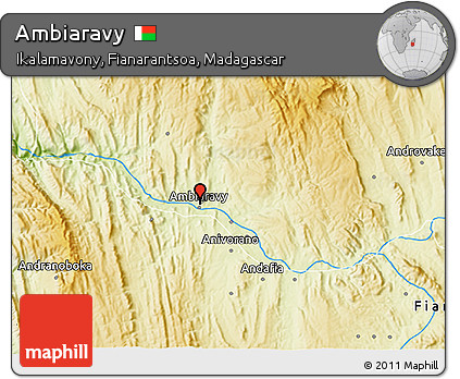 Physical 3D Map of Ambiaravy