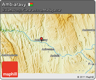 Physical 3D Map of Ambiaravy